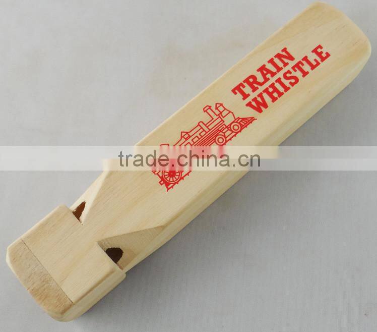 Wooden train whistle toy,funny whistle toy