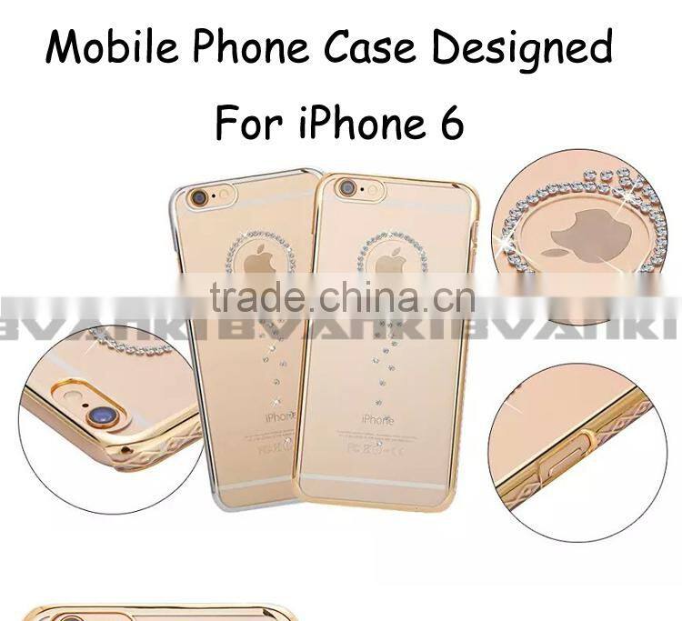Accesories Mobile Waterproof Prestigio Phone Case For iPhone 6 Cover Diamond,Mobile Phone Case Material Plastic Rock Case