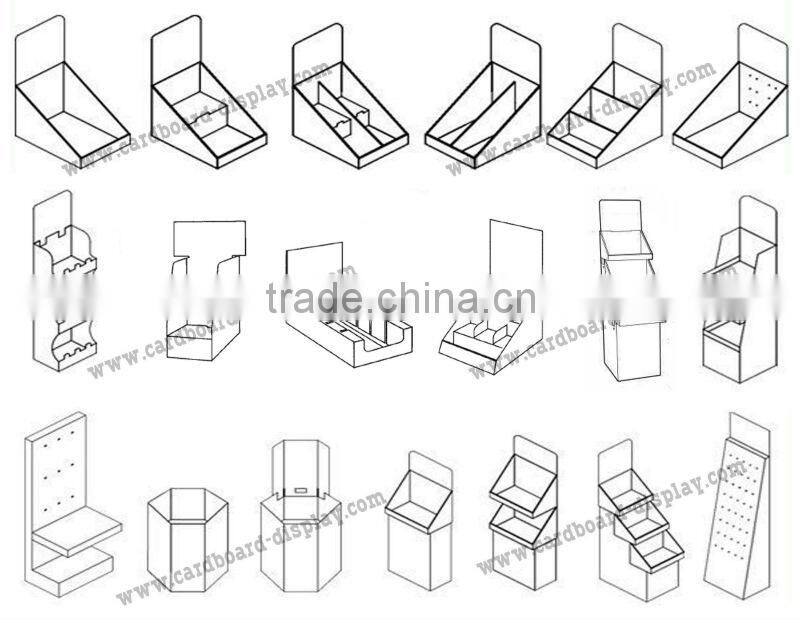 Pos custom printed decorative and fancy retail promotional plant cardboard display
