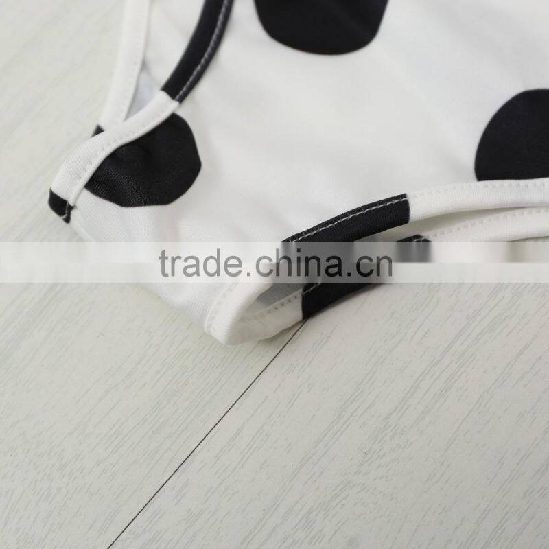 50s Vintage Dot One Piece Swimsuit Women