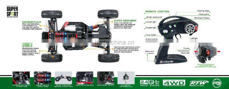 2.4G WD Remote Control with 1/12 scale rc hobby shop for sale