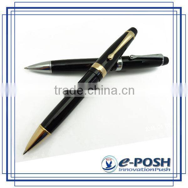 High-end gift metal pen set with polyhedron barrel