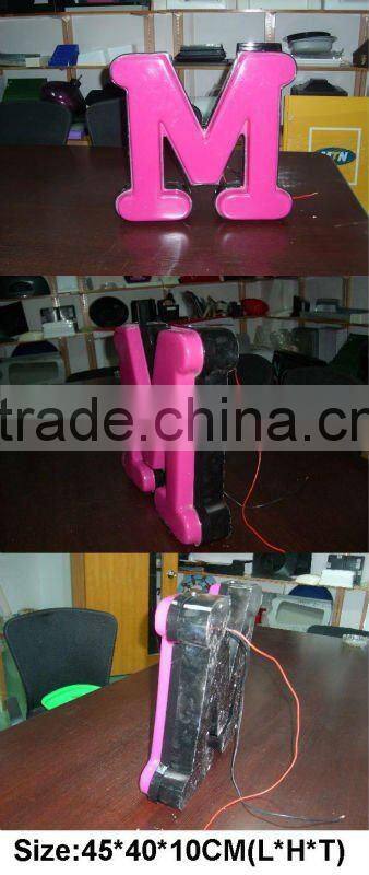 Vacuum thermoforming acrylic taxi top advertising display