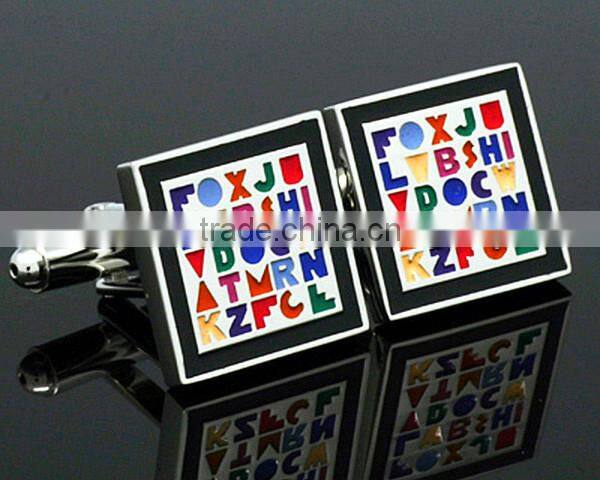 Fashion Enamel Cufflinks