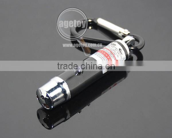 Aluminum Carabiner Personality UV Money Detector Electric Light Mini Flashlight Lamp LED Torch With Keyring