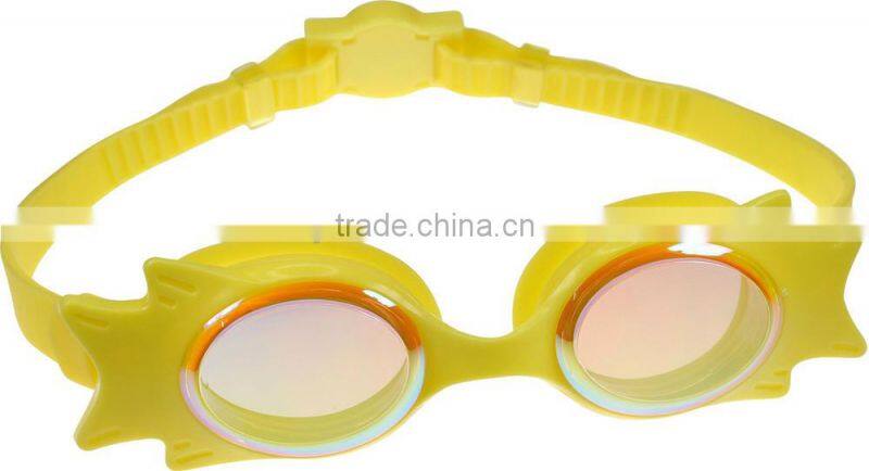 Funny kids cartoon swimming goggles,fish kids goggles,UV protection kids swimming goggles