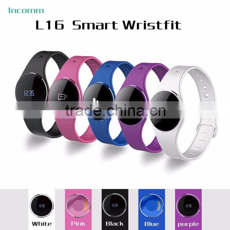Lastest L16 Smart Touch Screen Waterproof OLED Sport Activity Tracker Band For Android and IOS Mobile Phone Smart Bracelet