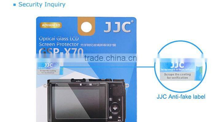 2.5D Round Edge JJC Ultra-thin camera LCD Screen Protector 0.3mm GSP-X70 Glass Screen Protector for Fujifilm