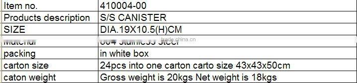 Stainless Steel Canister Set