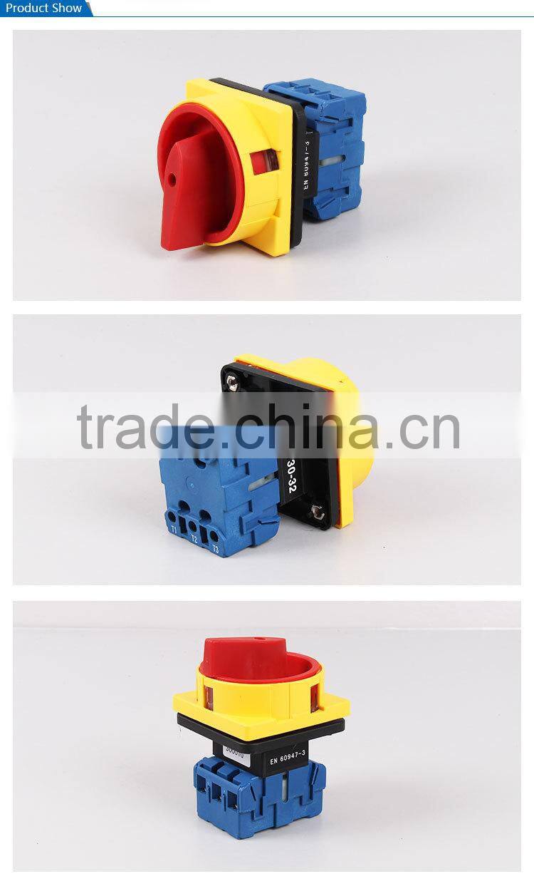 SAIP/SAIPWELL Factory Price Wholesale 32A 3 Poles Electrical Rotary Switchgear
