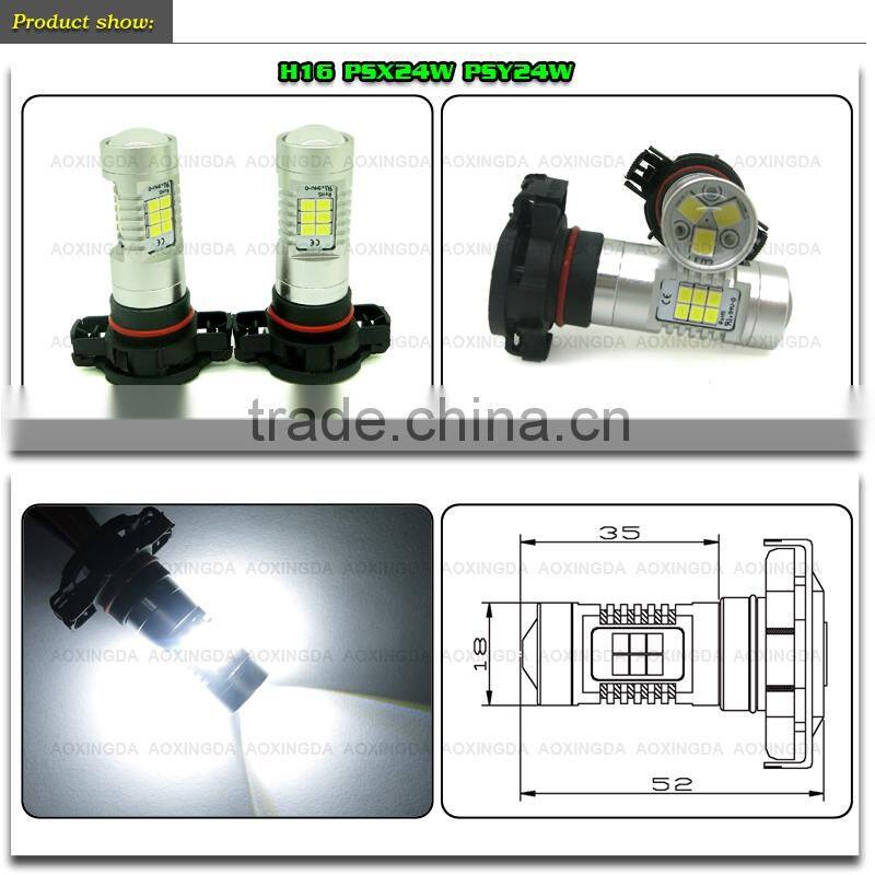 2015 newest design H16 high power LED fog light 2835 chip 21W 800LM