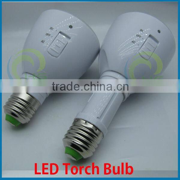 Tent camping lamp 4pcs/lot E27 4W portable Rechargeable LED emergency light lamp bulb, led flashlight torch with remote