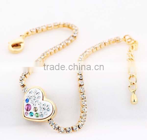 Adjustable Beautiful Golden and Crystal Bracelets