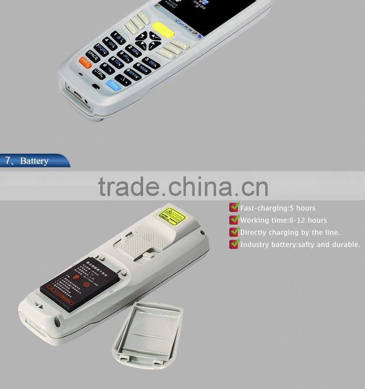 Supplier Touch Screen Small Handheld PDA Barcode Scanner Machine