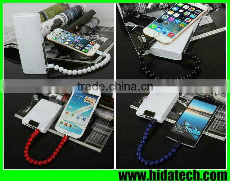 Fashion Buddha Beads USB Cable V8 Data Cable for Samsung Galaxy S6 Edge