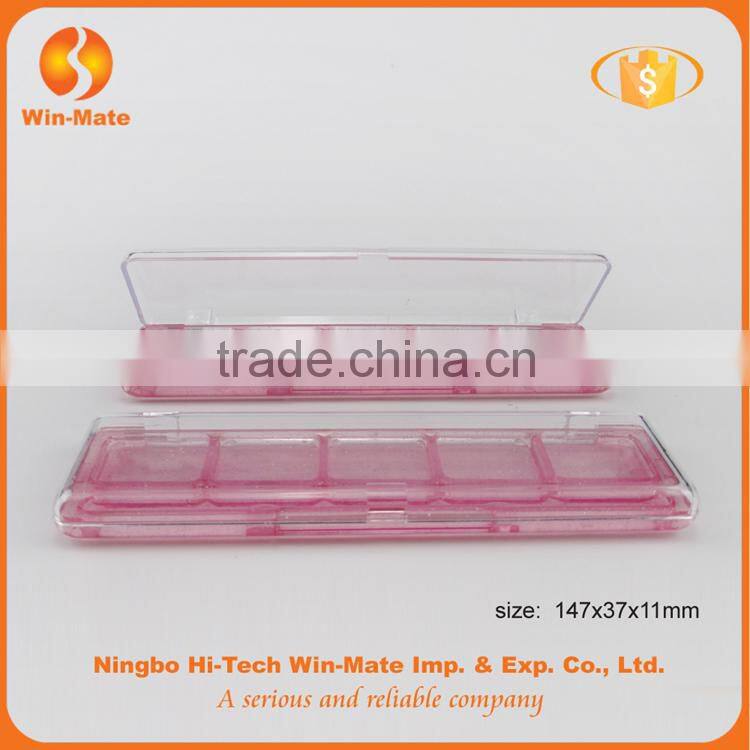 Cute pink fold eyeshadow with lucid cap cosmetic box
