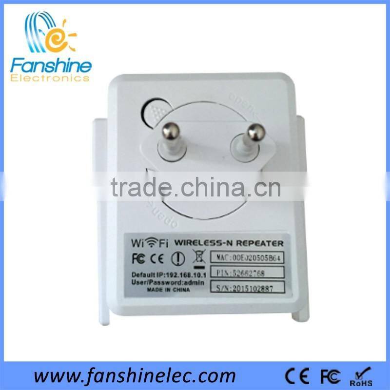 Fanshine Home Business Portable 300Mbps Wifi Repeater with RJ45 Network Cable