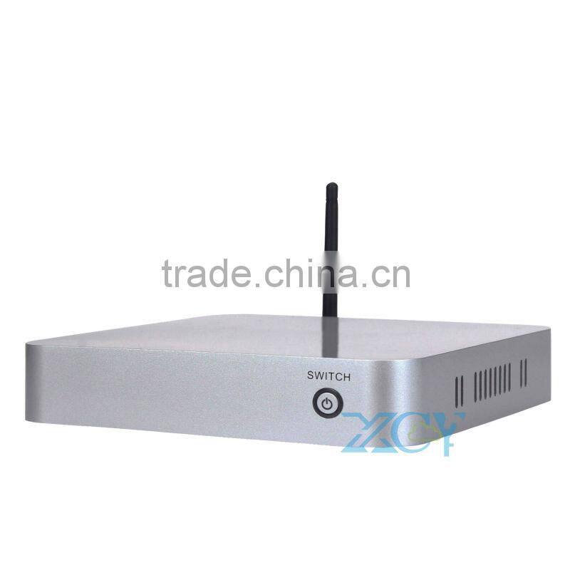 XYC X-24X cheap mini pc atom D2500 Desktop Mainboard latest mini computer with 2GB RAM 32GB SSD no noise,less heat