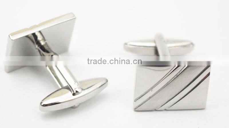 Cuff button brass cufflinks rectangle Brass Men Shirt Cuff Button