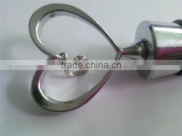 Popular heart shape metal bottole wine stopper exist mold