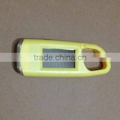 2PCS led solar flashlight with keychain