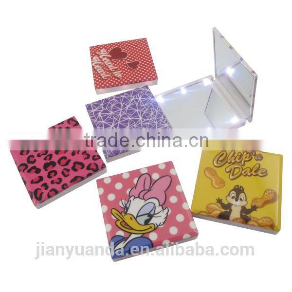 makeup mirror stand promotional gift / mini makeup compact mirror / makeup mirror magnifying with light