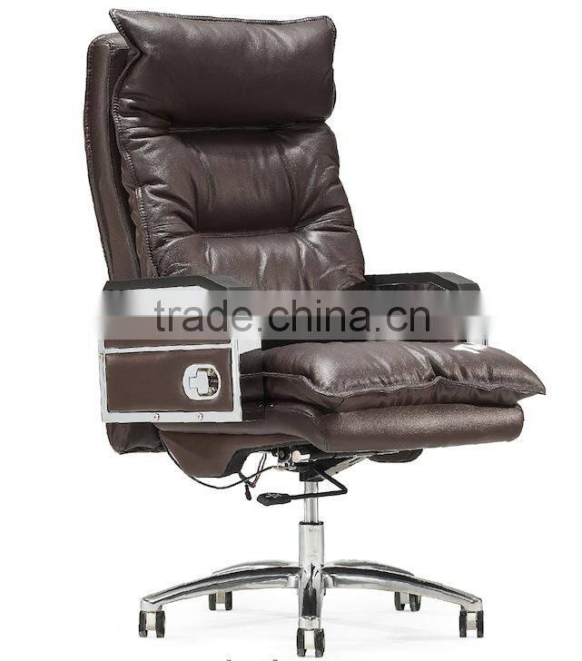 Ergonomic style High Back leather office chair brown vintage leather chair GZH-CK0079