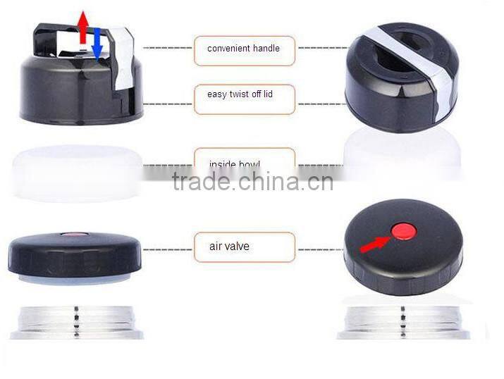 Vacuum Stainless Steel Lunch Jar,kids snacks container