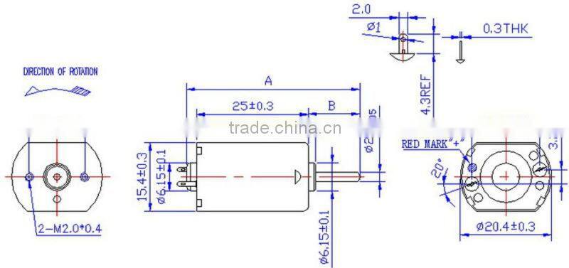 12V DC Micro flat electric motor for hair remover and toy Car(FK-130PH-16132)