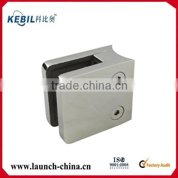 stainless 304/316 Pipe Glass Clamp glass holder for square post