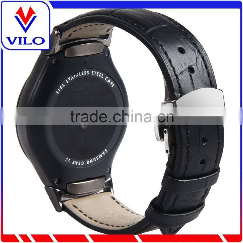 Genuine Leather Watch Band Wrist Strap Replacement Band For Samsung Galaxy Gear S2 SM-R720