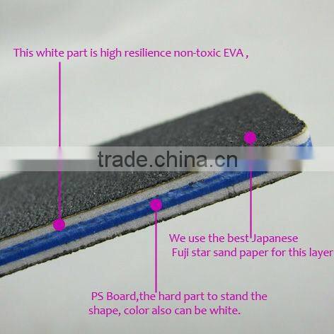 beauty various design black emery nail file