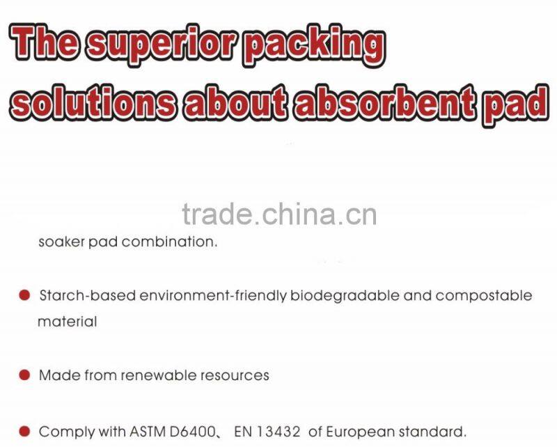 Cheap hot sale top quality customized food tray absorbent pads