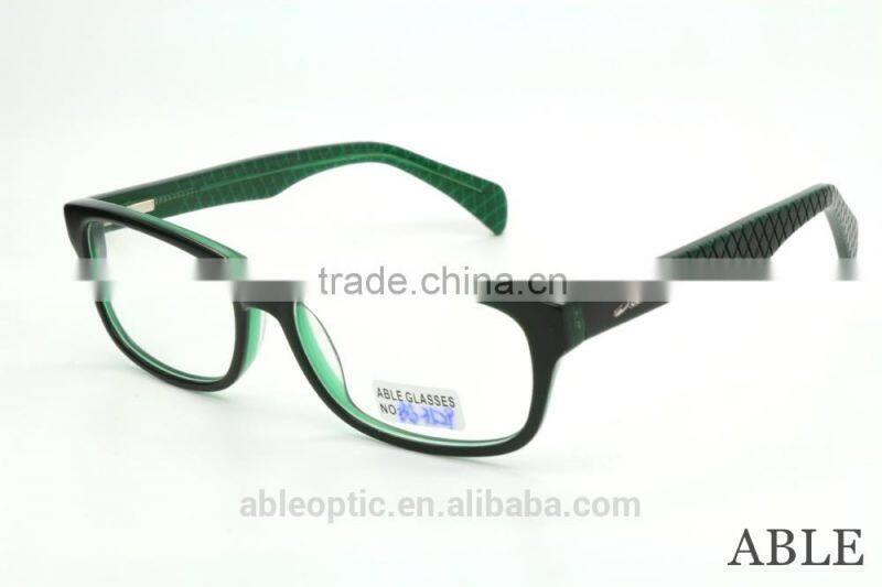 2015 hotselling Colored students acetate hand made spectacles optical frames eyewear eyeglasses