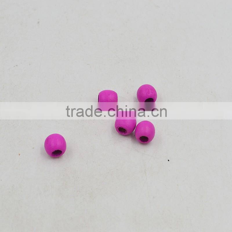 Rose Red 12mm Diameter Wood Beads With Reasonale Price