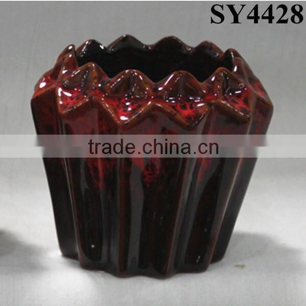 Indoor decorative italian mini porcelain flower pot