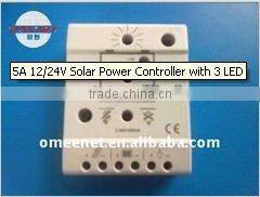 5A 12/24V Solar Power Controller with 3 LED