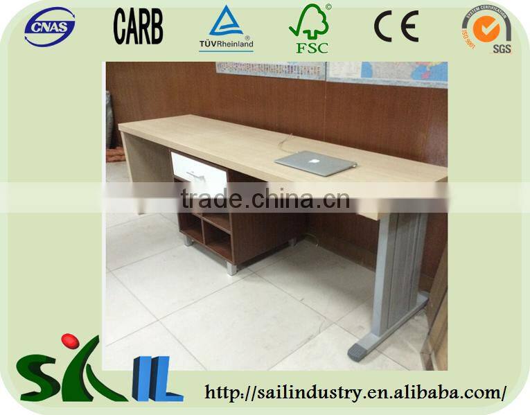 Steel and wood type modern study table computer tabel cheap prices