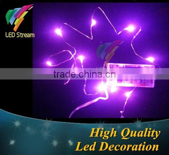 3V Christmas Holiday LED mini silver color copper wire fairy string lights battery power