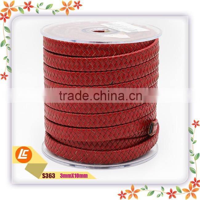 Mens Friendship Flat Braiding Machine Leather Cord 11mm