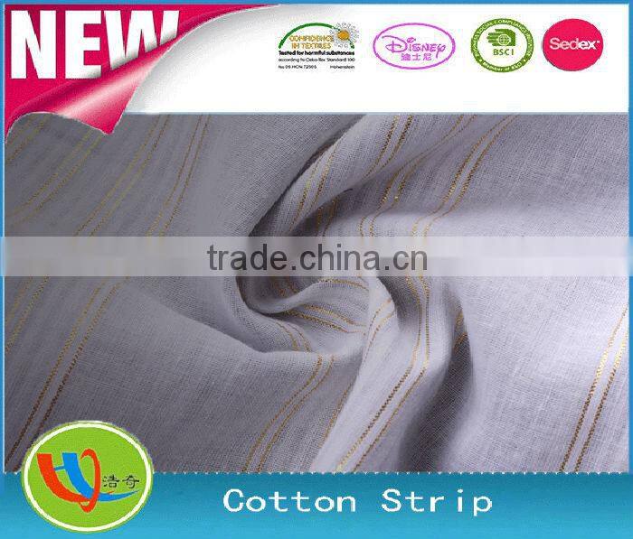 2014/2015 hot china Cotton yarn-dyed silver stripes fabric