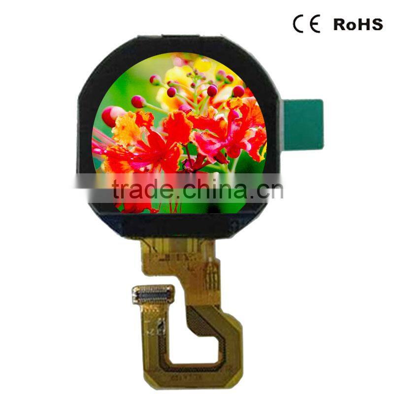IPS all viewing angle connetor type 1.22 inch 240x204 dots TFT LCD panel MCU interface 24pins