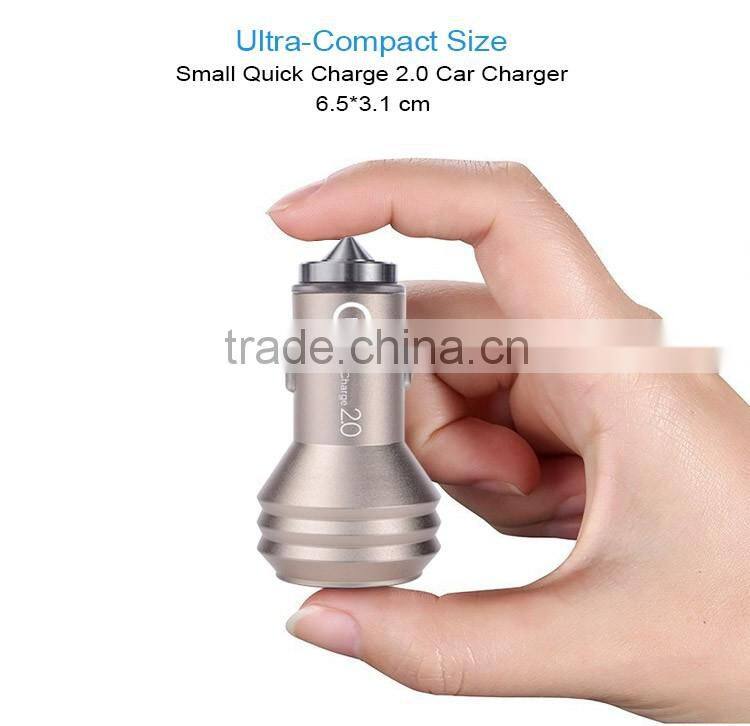 private label qc3.0 3.6v to 12v universal car charger