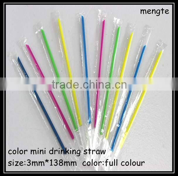 Colorful Mini Hard Plastic Drinking Straw