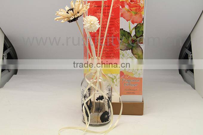 Perfume Use And Hot selling Reed diffuser Glass bottle decorative
