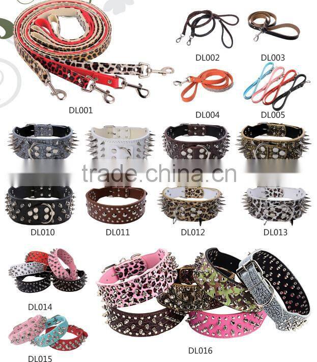 High quality pet dog collar pet collar factory dog collar genuine leather