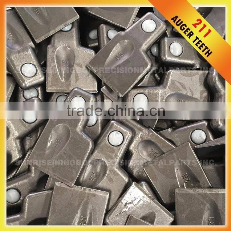 211 Pengo Replacement Wear Parts Forged Teeth Dirt Gage Tooth for Augers