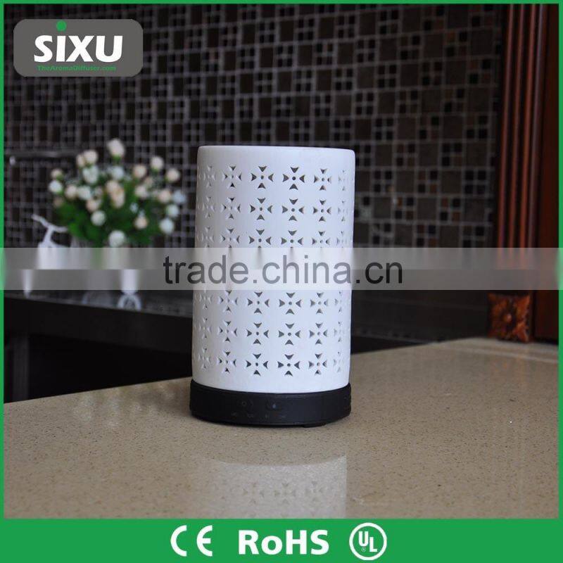 Lighted electrical plug CERAMIC ultrasonic mist maker fogger auto aromatherapy aroma diffuser