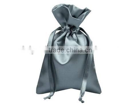 Custom printed satin pouch,double layer satin lining bag,double layer cosmetic bag