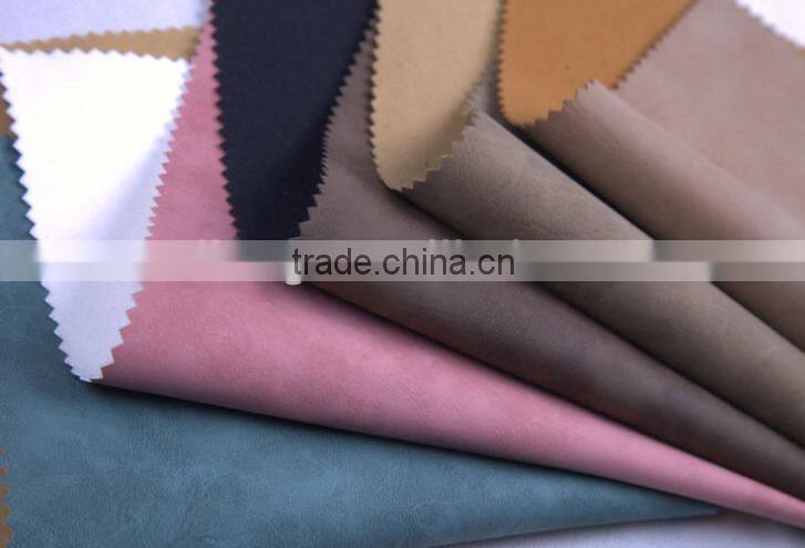 Colorful yangbuck pu leather for pu leather shoes